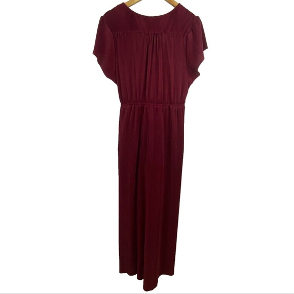 Baltic Born Athena Pleated Velvet Maxi Dress XXXL Short Sleeve Bridesmaid Boho - Picture 6 of 13